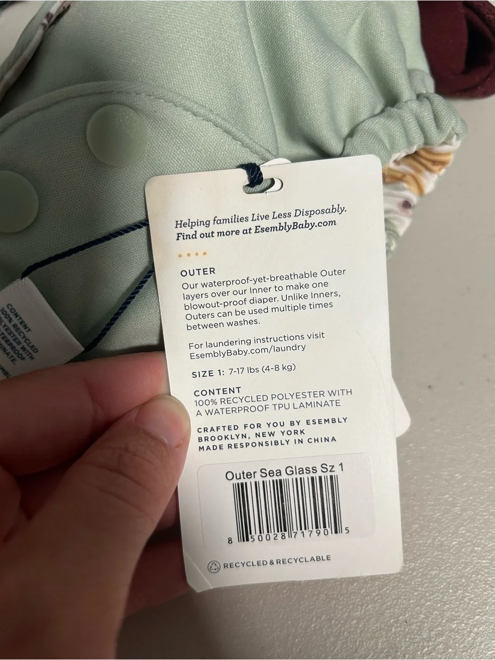Esembly outer reusable